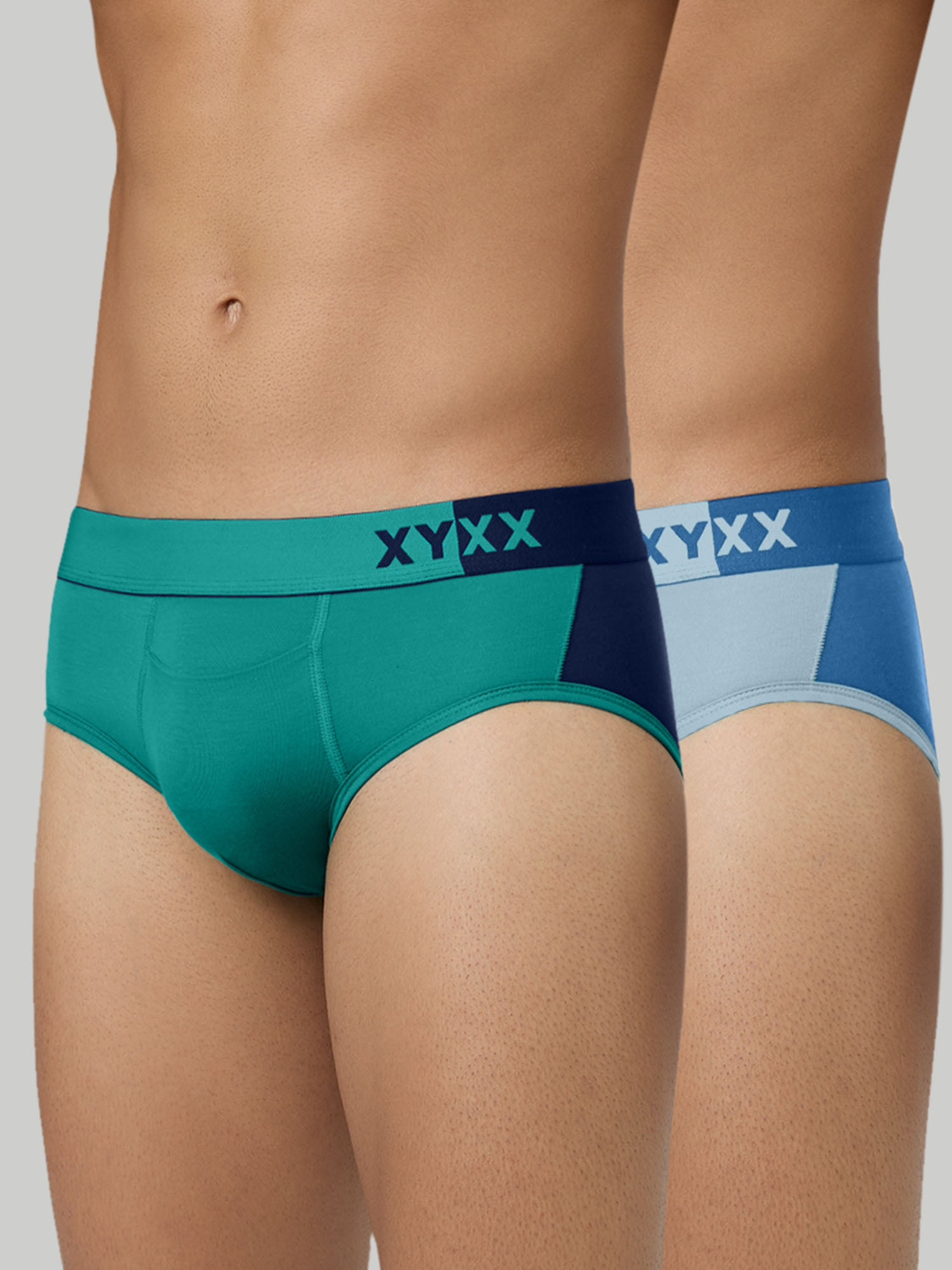 Image of XYXX Pack of 2 Uno Intellisoft Micro Modal Solid Men Trunk
