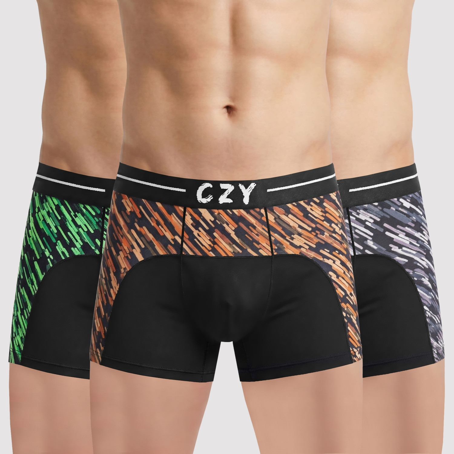 Image of COOLZY Pack of 3 Printed Men Brief
