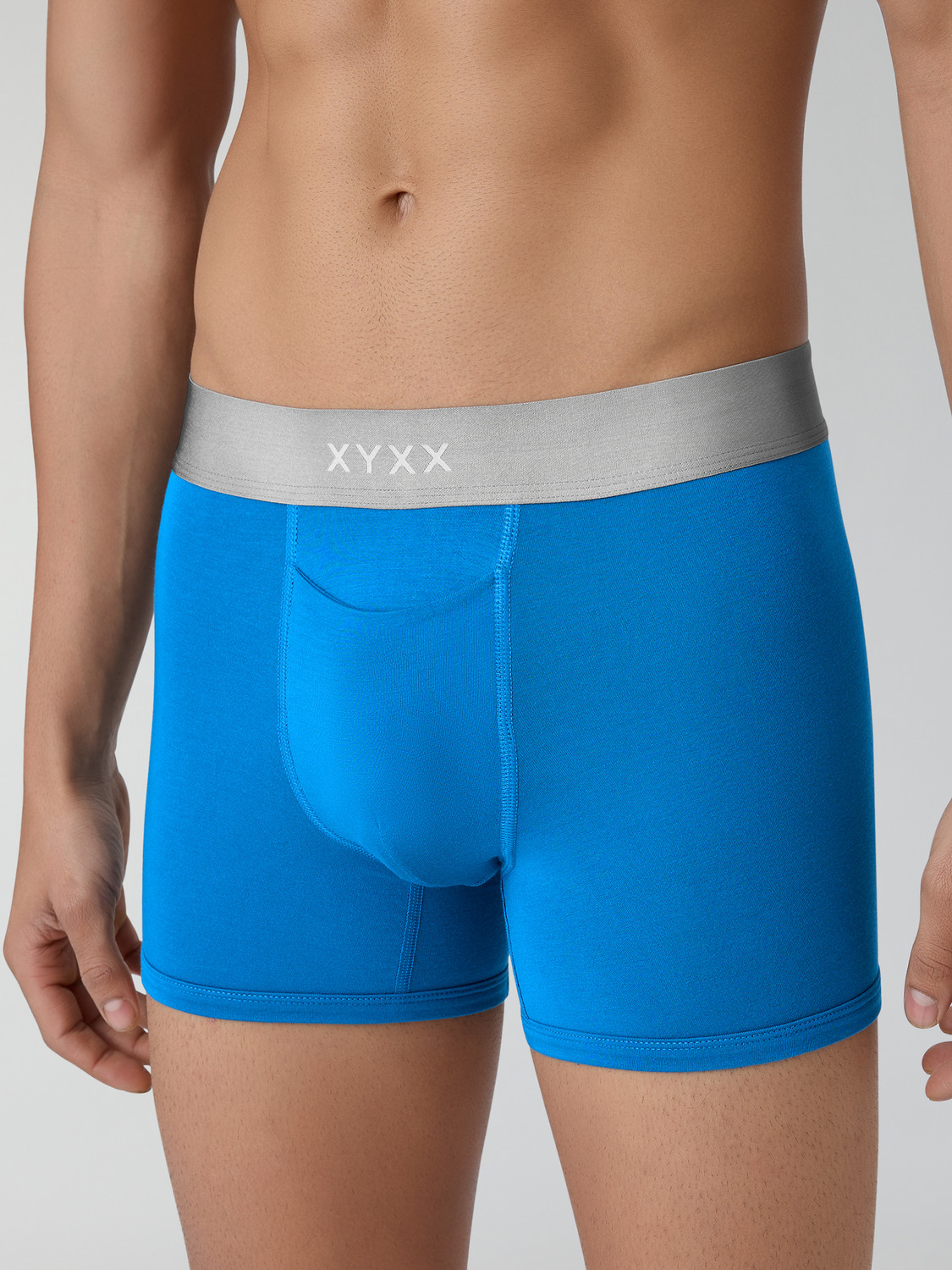 Image of XYXX Pack of 3 Illuminati Intellisoft Micro Modal Color Blocked Solid Men Trunk