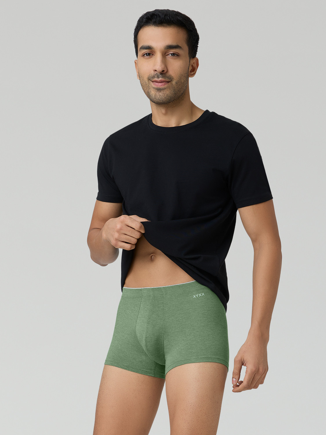Image of XYXX Pack of 1 UNO Medley Underwear IntelliSoft Micro Modal Solid Men Trunk