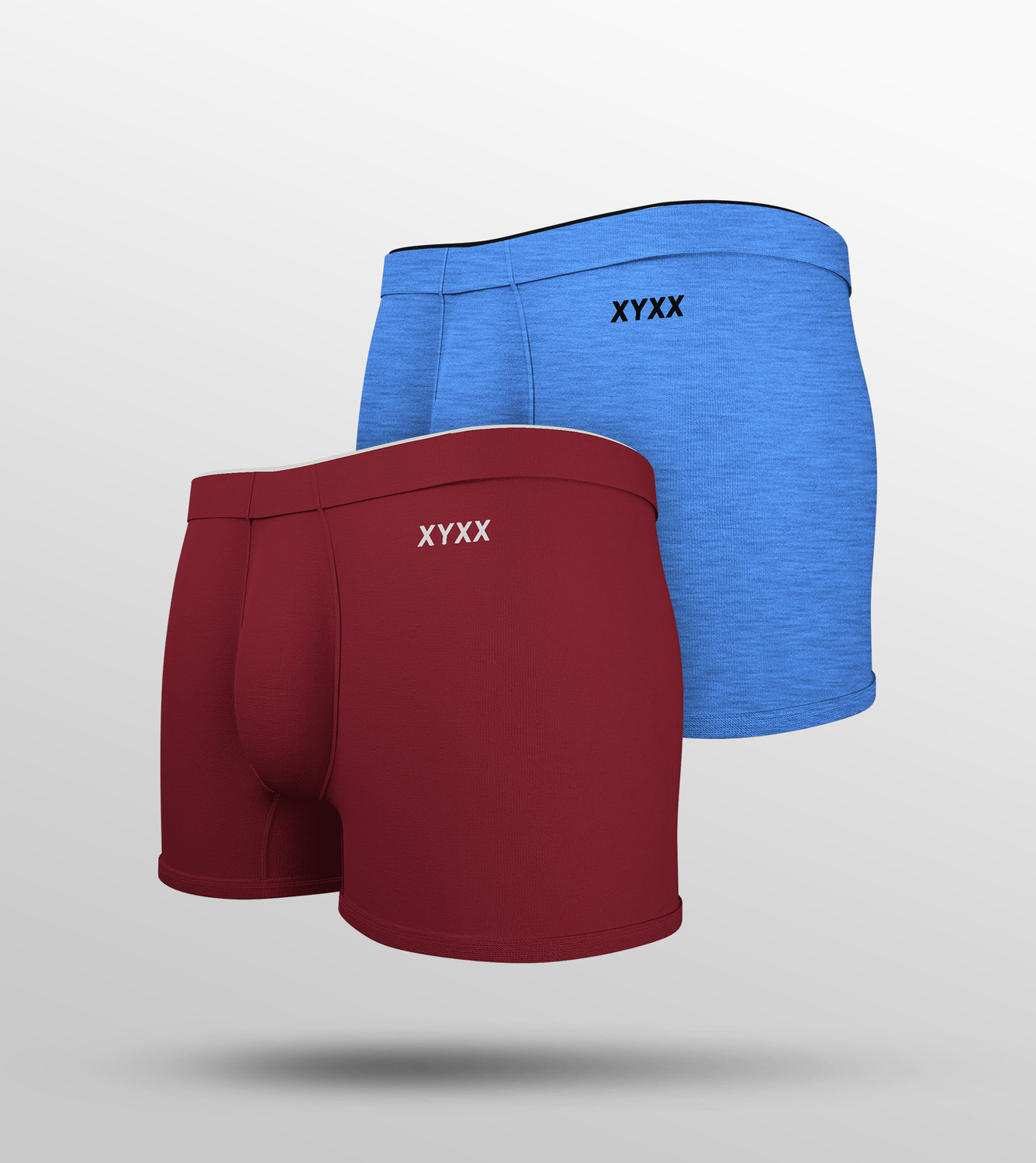 Image of XYXX Pack of 2 Uno Intellisoft Micro Modal Solid Men Trunk