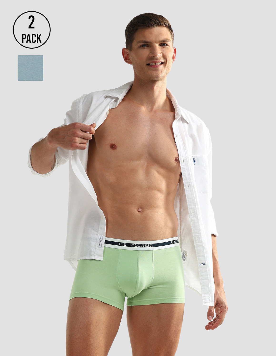 Image of XYXX Pack of 1 UNO Medley Underwear IntelliSoft Micro Modal Solid Men Trunk