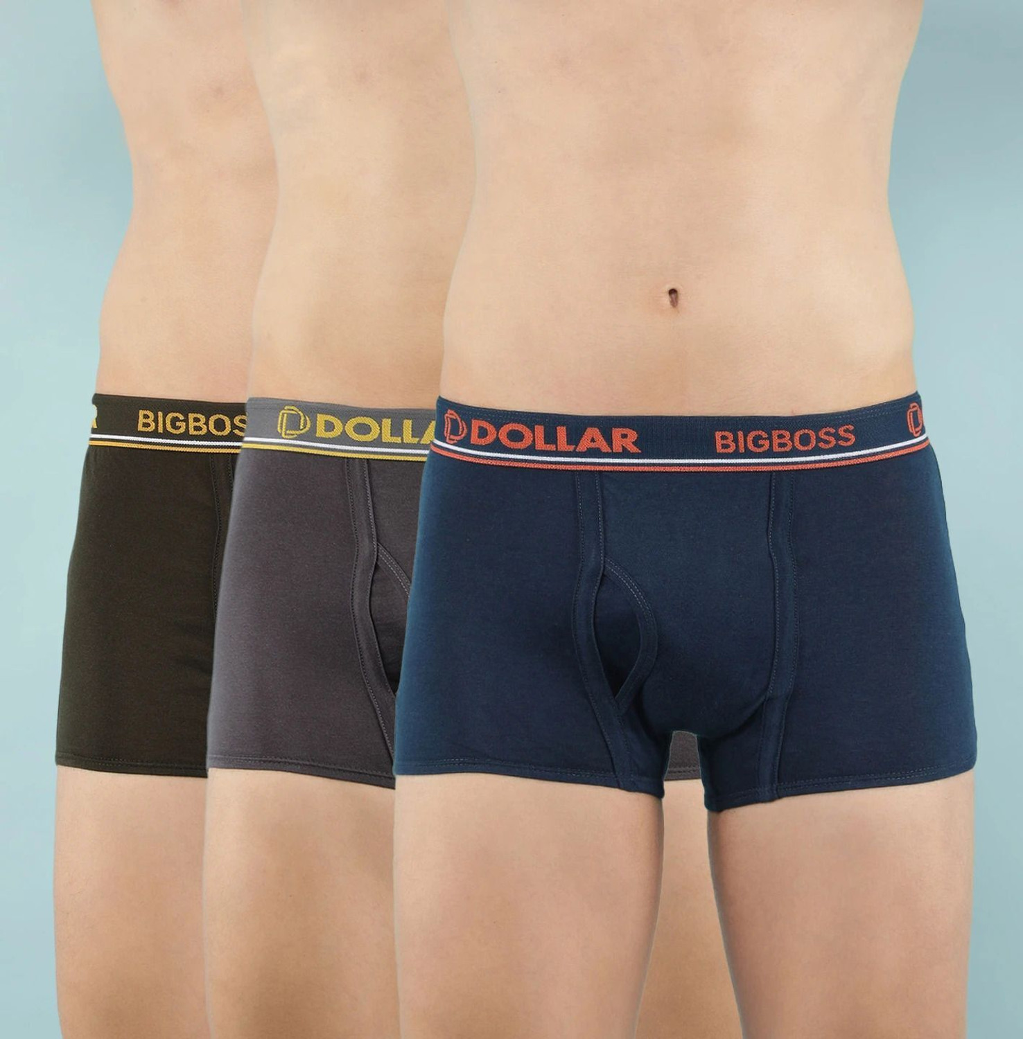 Dollar Bigboss Men's 3-Pack Cotton Trunks - Image 1