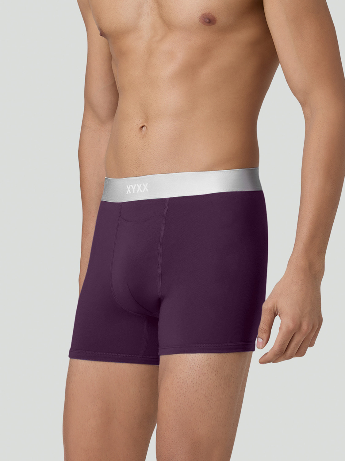 Image of XYXX Pack of 3 Illuminati Intellisoft Micro Modal Color Blocked Solid Men Trunk