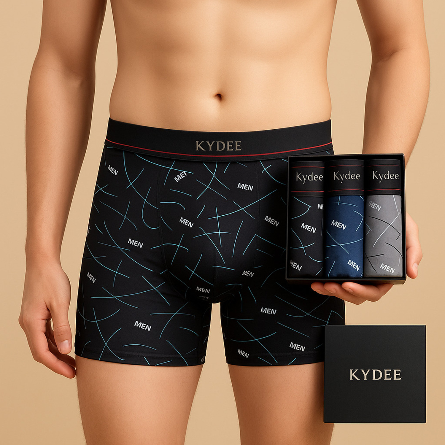 Image of DUALTRACK Pack of 3 Solid Men Trunk