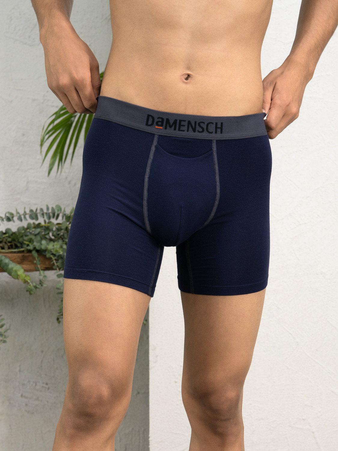 Image of Damensch Pack of 3 Micro Modal Stretch V Shape Solid Men Brief
