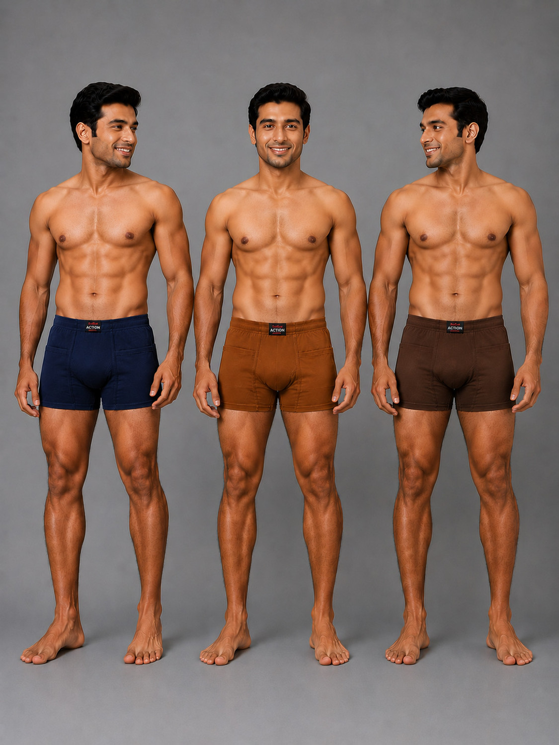 Image of ZOIRO Pack of 2 Solid Men Trunk