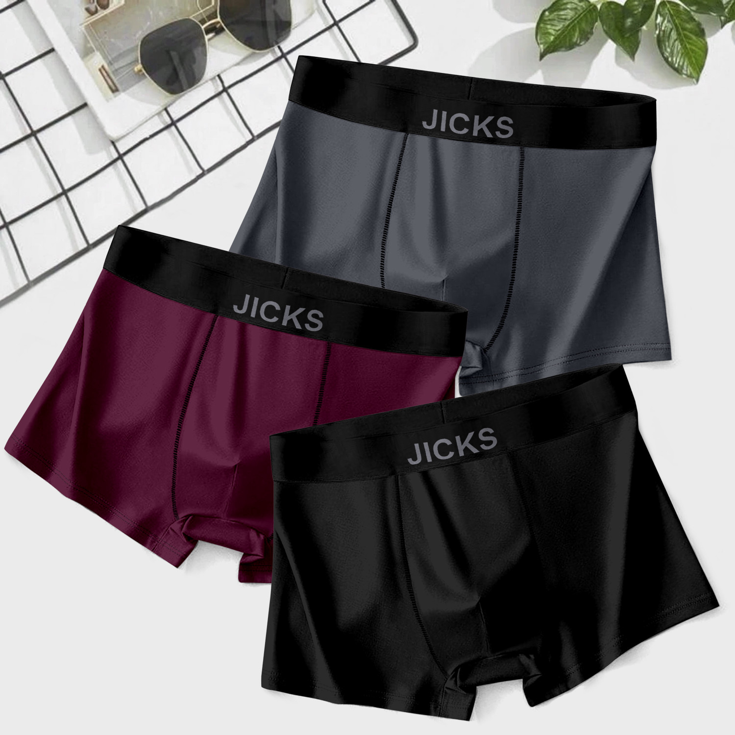 Image of THE SIX Pack of 2 Solid Men Boxer