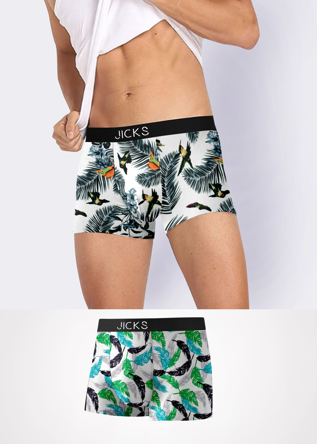 Image of Damensch Pack of 2 Combed Cotton Stretch Anti-Bacterial Solid Men Trunk