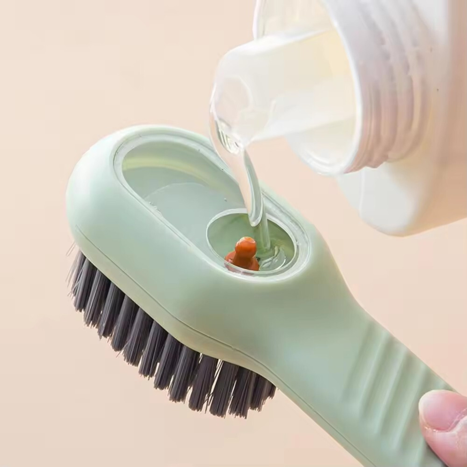 Image of KASHTHBHANJAN Self-Cleaning Anti-Static Massage Comb - 4-in-1 Detangling Hairbrush Plastic Wet Brush (Multicolor)