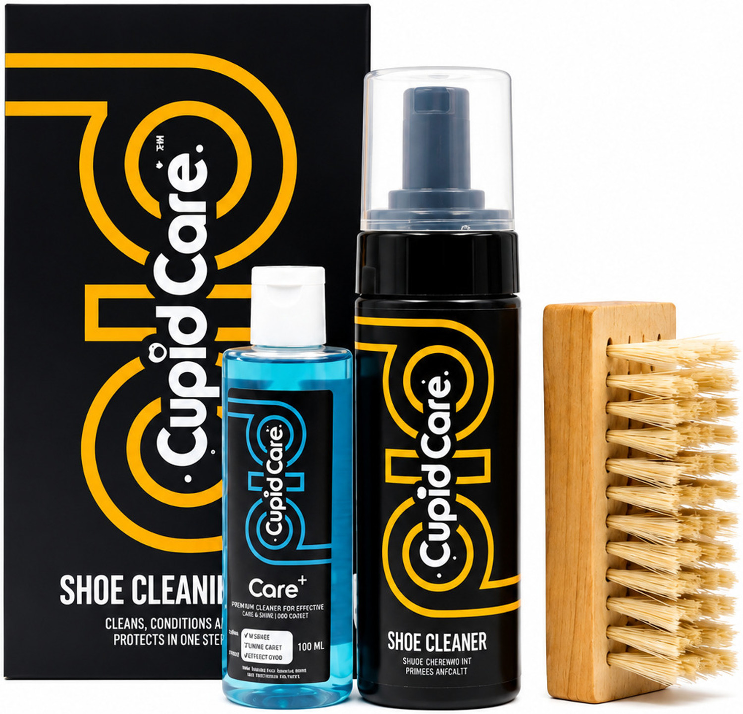 Cupid Care Complete Shoe Cleaning Kit 150ml Multicolor - Image 1