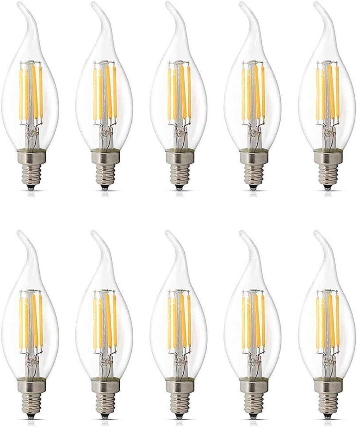 Image of Wipro 5 W Basic Standard E14 LED Bulb (Yellow, Pack of 8)