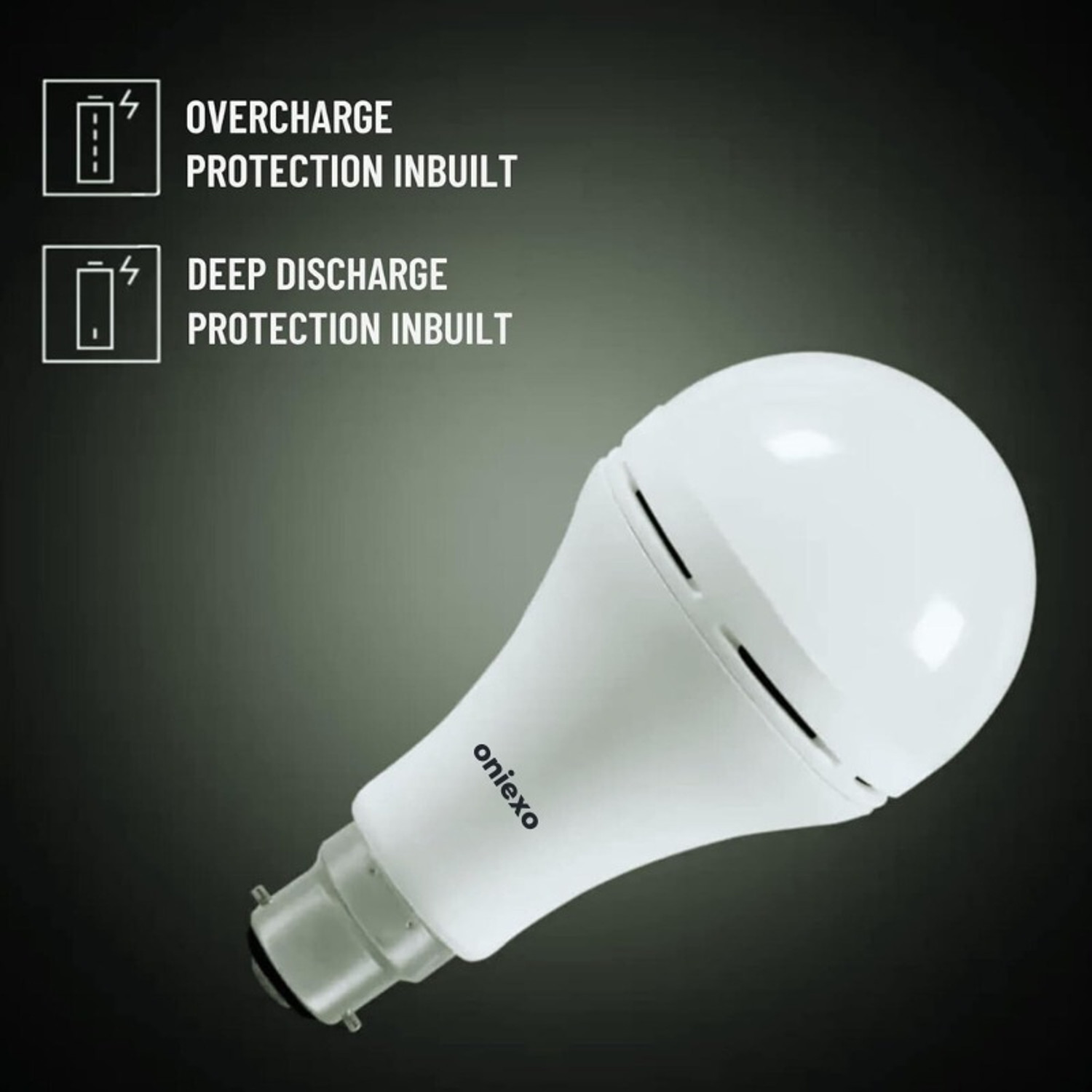 Image of ONIEXO 12W-035 4 hrs Bulb Emergency Light (White)