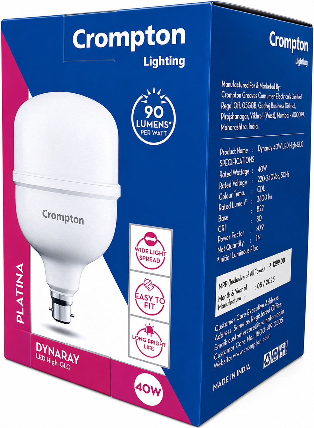 Crompton 40W B22 LED Bulb - Image 1