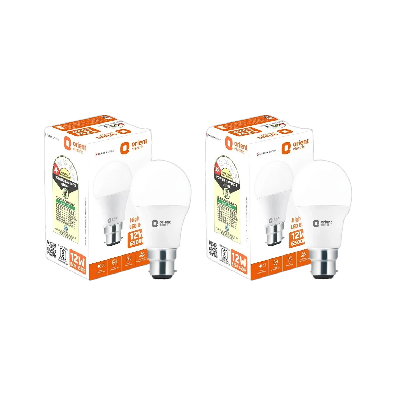 Image of HAVELLS 8.5 W Motion Sensor Round B22 LED Bulb (White, Pack of 2)