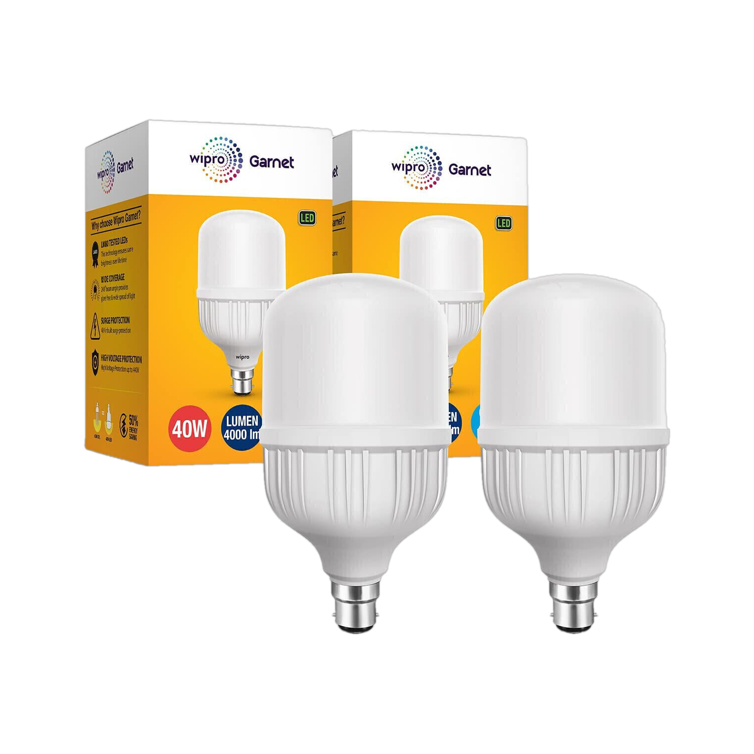 Image of Wipro 5 W Basic Candle E14 LED Bulb (White, Pack of 3)