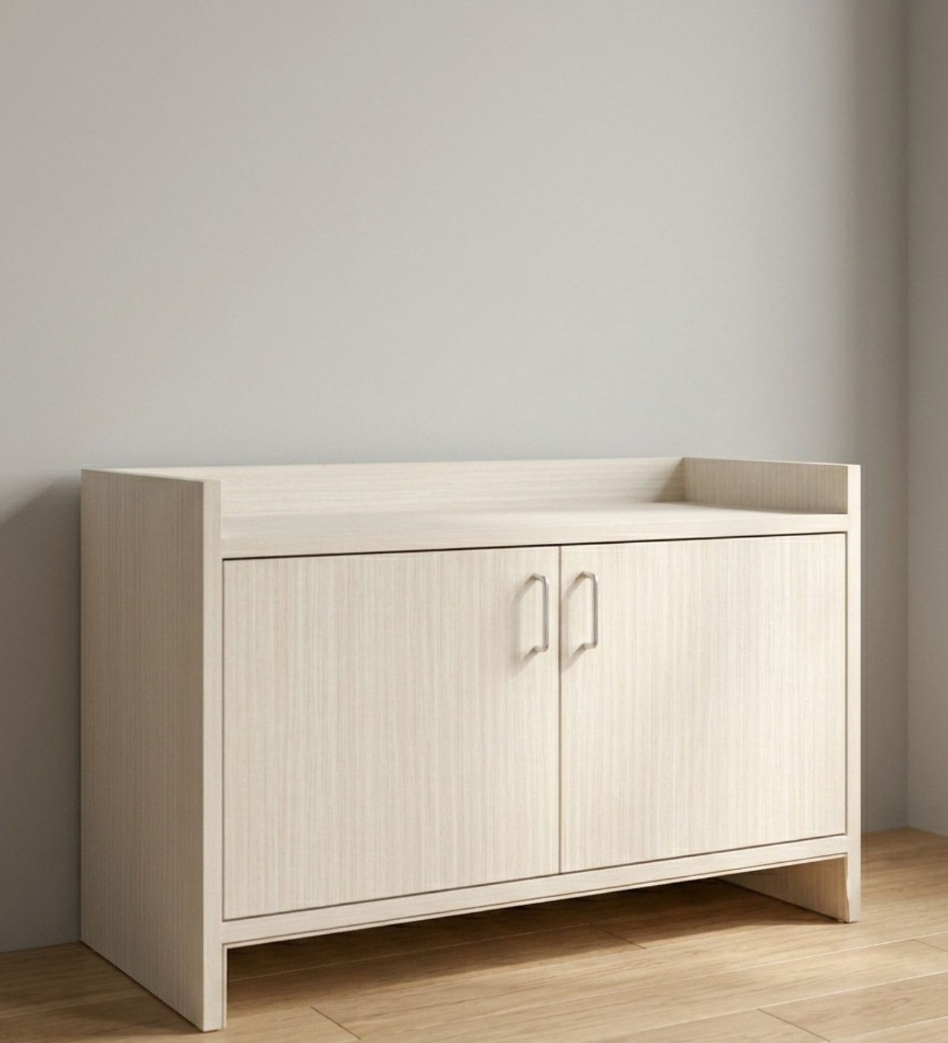 Image of DiamondF 2 Door Wooden Storage Cabinet 6 shelves with Lock | Multipurpose White Almirah Engineered Wood Almirah (Finish Color - Cream, Pre-assembled)