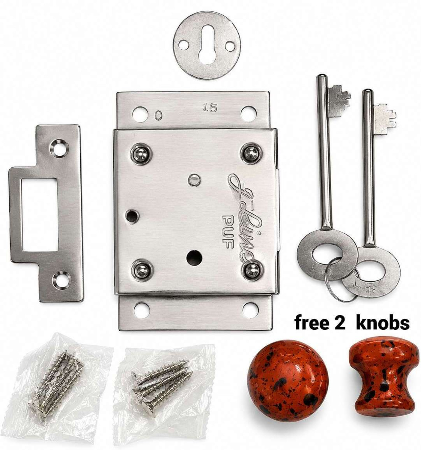 gline Cabinet & Drawer Cupboard Lock - Image 1