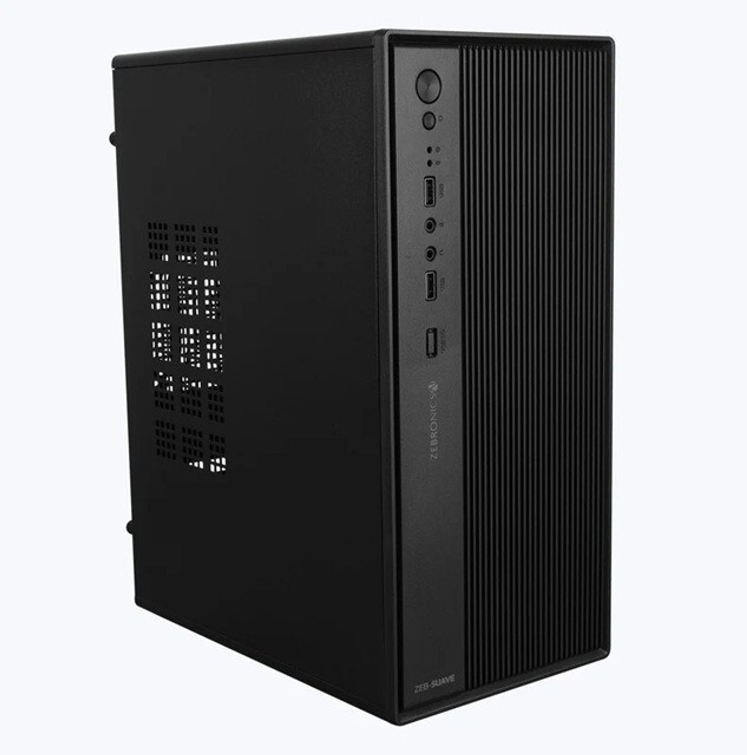 Image of FINGERS Commando-E14 Full ATX Cabinet with USB 2.0 and USB 3.0 Ports Compatible with Computer (Black)