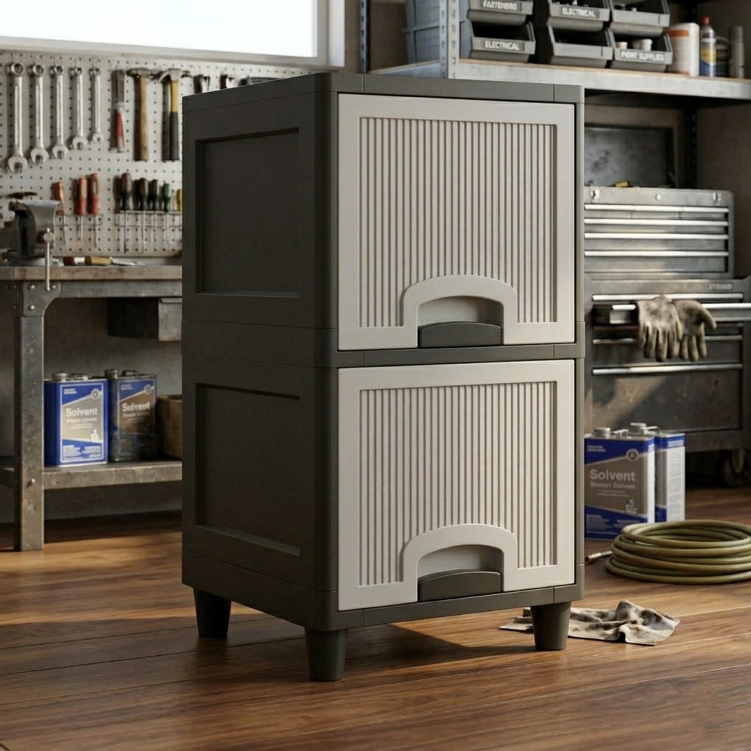 Image of FINGERS Commando-E14 Full ATX Cabinet with USB 2.0 and USB 3.0 Ports Compatible with Computer (Black)