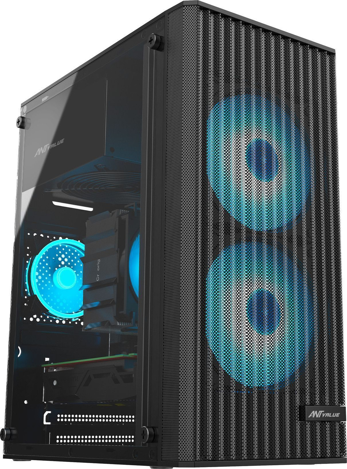 Image of COOLER MASTER RR-S4NA-17PA-R1 Cooling Fan Cabinet Cooler (Black, Silver)