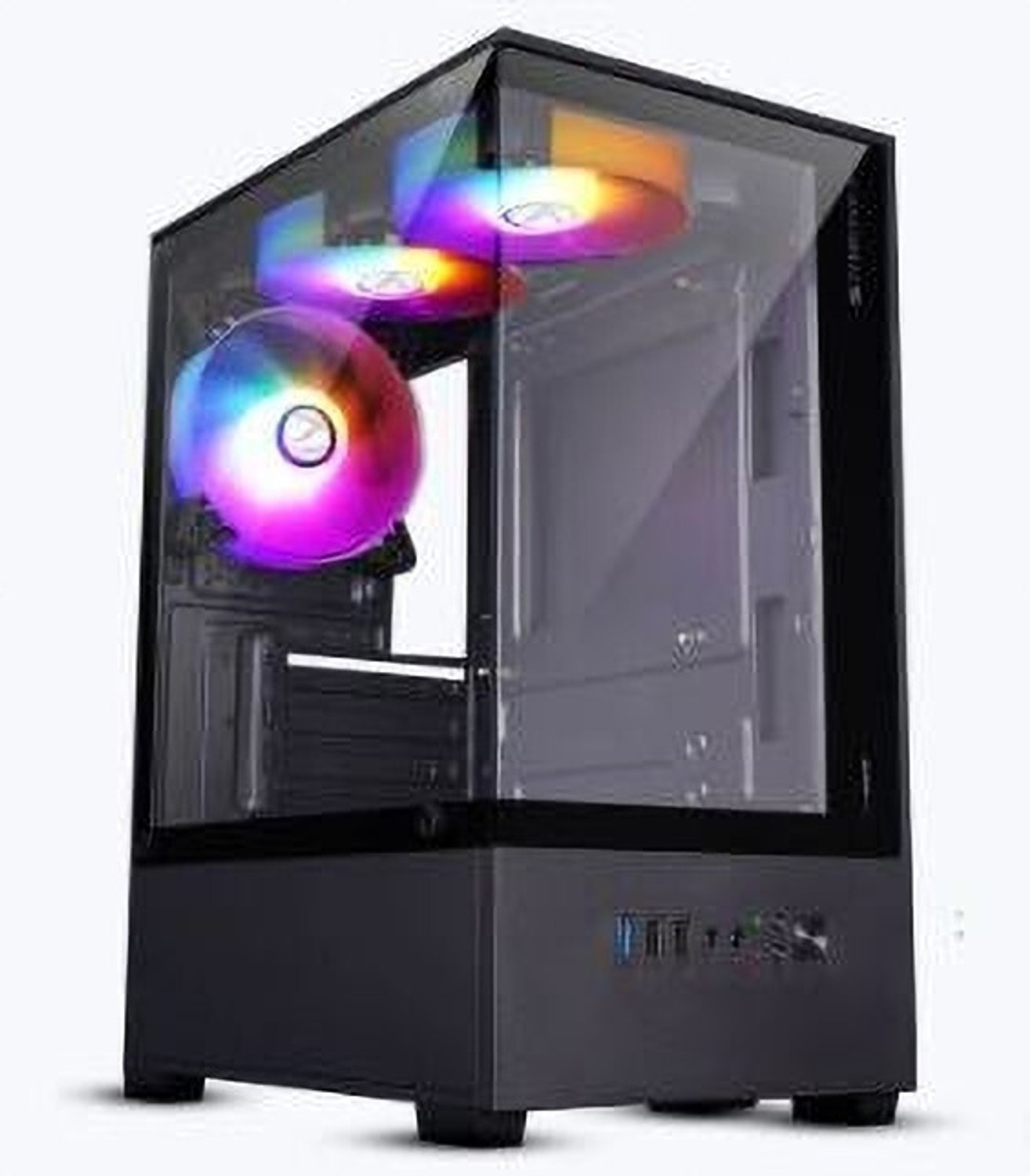ZEBRONICS ROBUST Gaming Chassis, mATX/Mini ITX, Tempered Glass, 120mm LED 3 Fans Mid tower Cabinet with USB 2.0 and USB 3.0 Ports Compatible with Gaming Console - ZEBRONICS : Flipkart.com