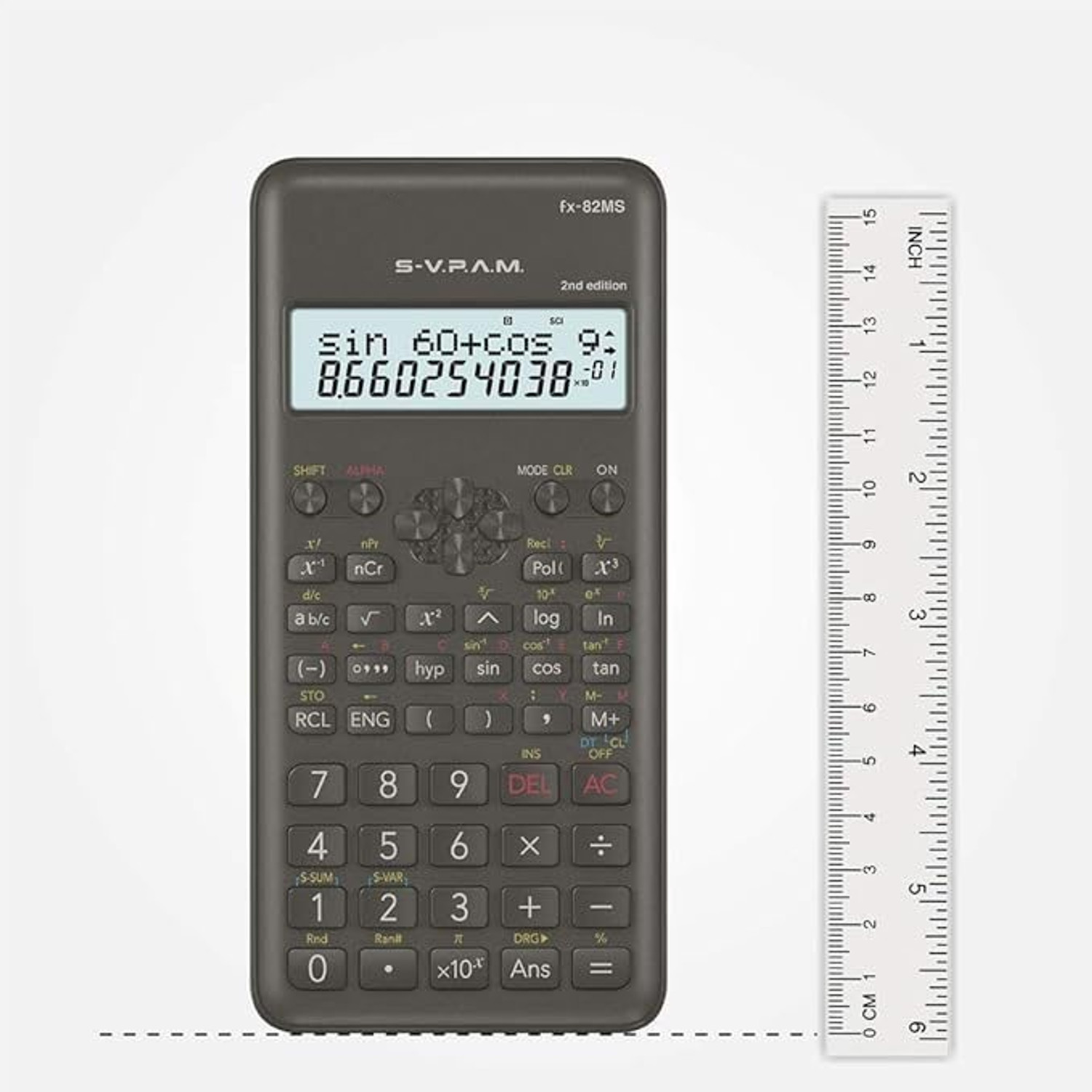 Image of CASIO FX82MS-2G-SN240A FX-82MS 2nd Gen Professional Calculator Scientific Calculator (10 Digit)
