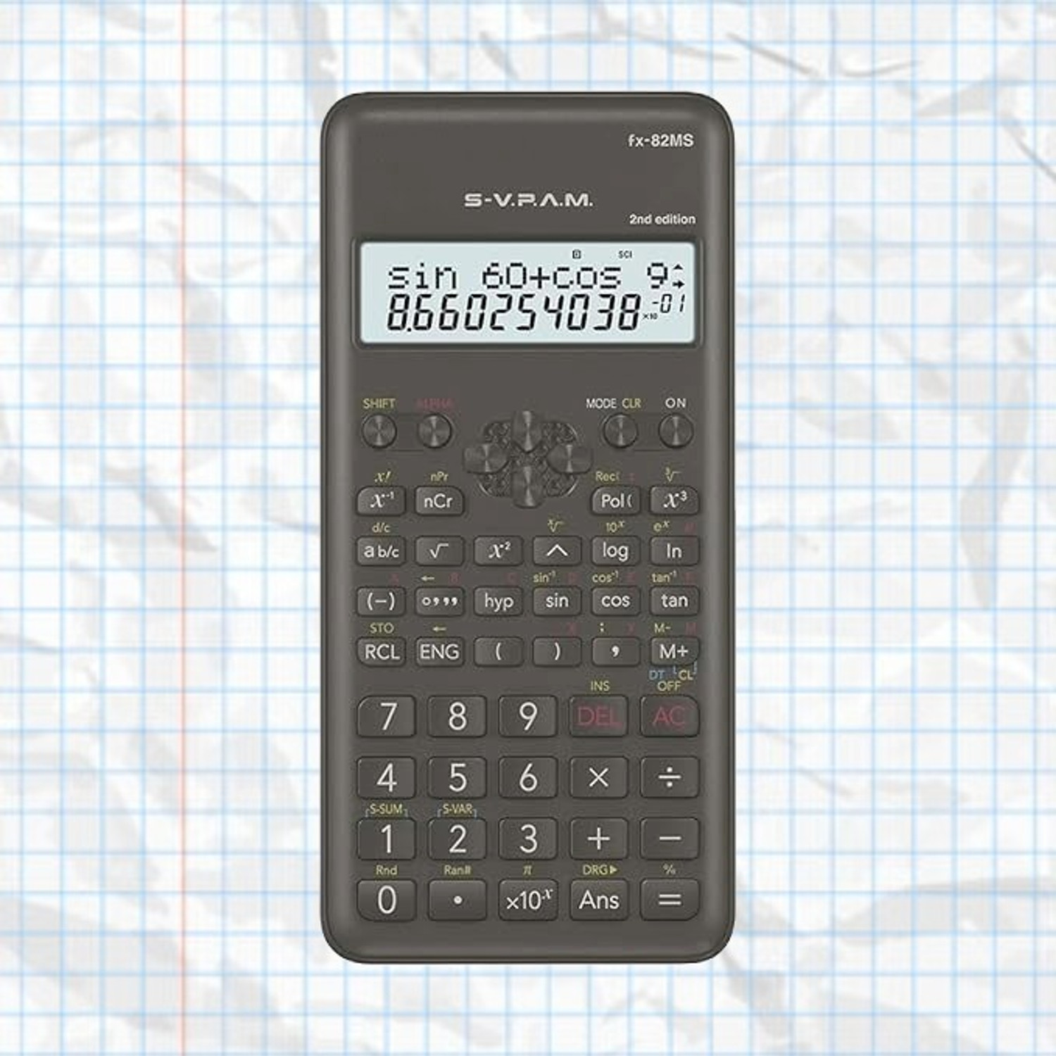 Image of CASIO FX82MS-2G-SN240A FX-82MS 2nd Gen Professional Calculator Scientific Calculator (10 Digit)