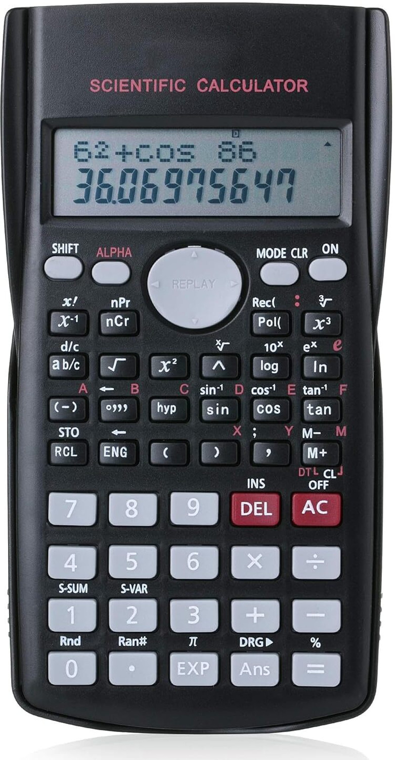 Image of CASIO FX82MS-2G-SN240A FX-82MS 2nd Gen Professional Calculator Scientific Calculator (10 Digit)