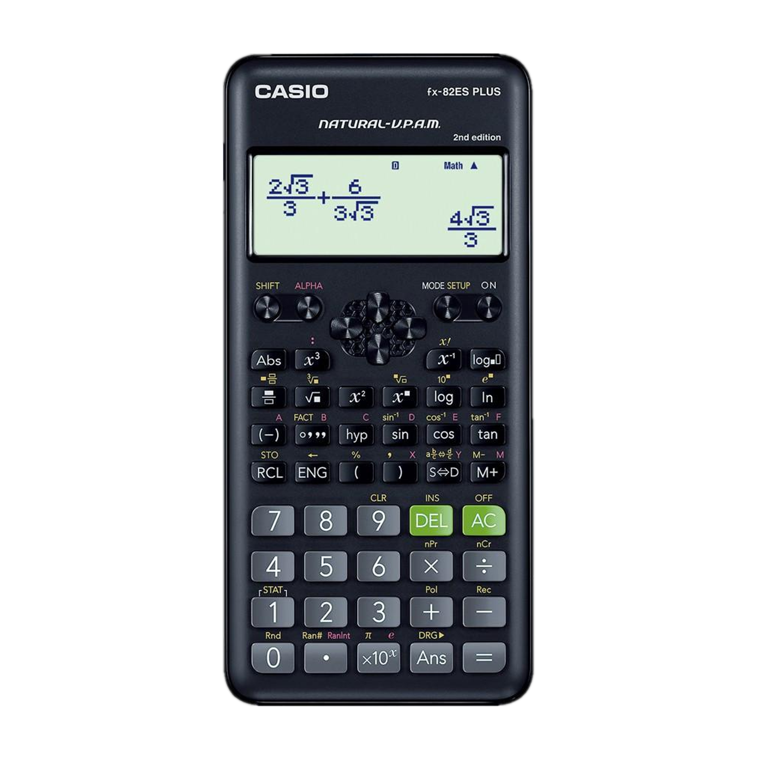 Image of CASIO FX82MS-2G-SN240A FX-82MS 2nd Gen Professional Calculator Scientific Calculator (10 Digit)