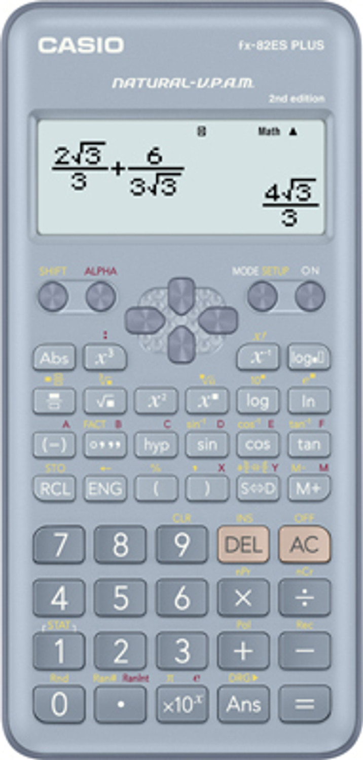 Image of CASIO FX82MS-2G-SN240A FX-82MS 2nd Gen Professional Calculator Scientific Calculator (10 Digit)