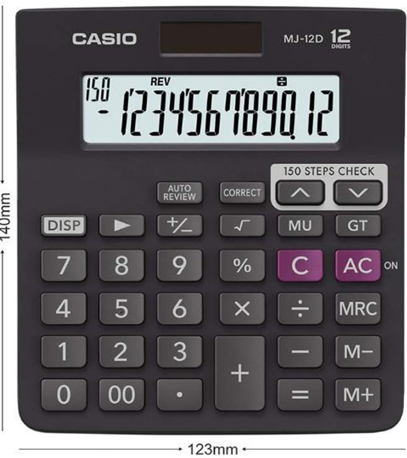 Image of MADHAV Casio MJ-12D 12 DIGIT Basic Calculator (12 Digit)