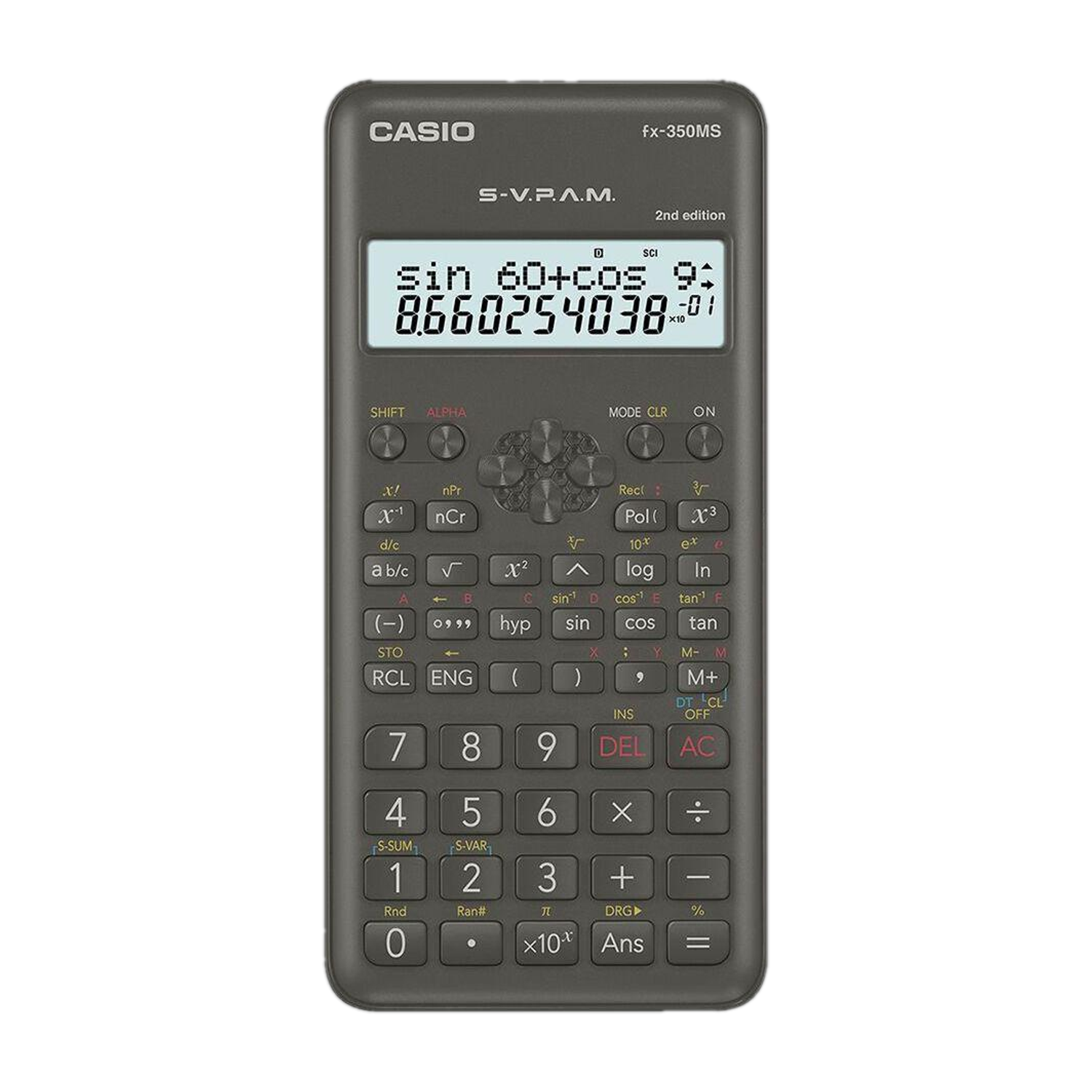 Image of CASIO FX82MS-2G-SN240A FX-82MS 2nd Gen Professional Calculator Scientific Calculator (10 Digit)