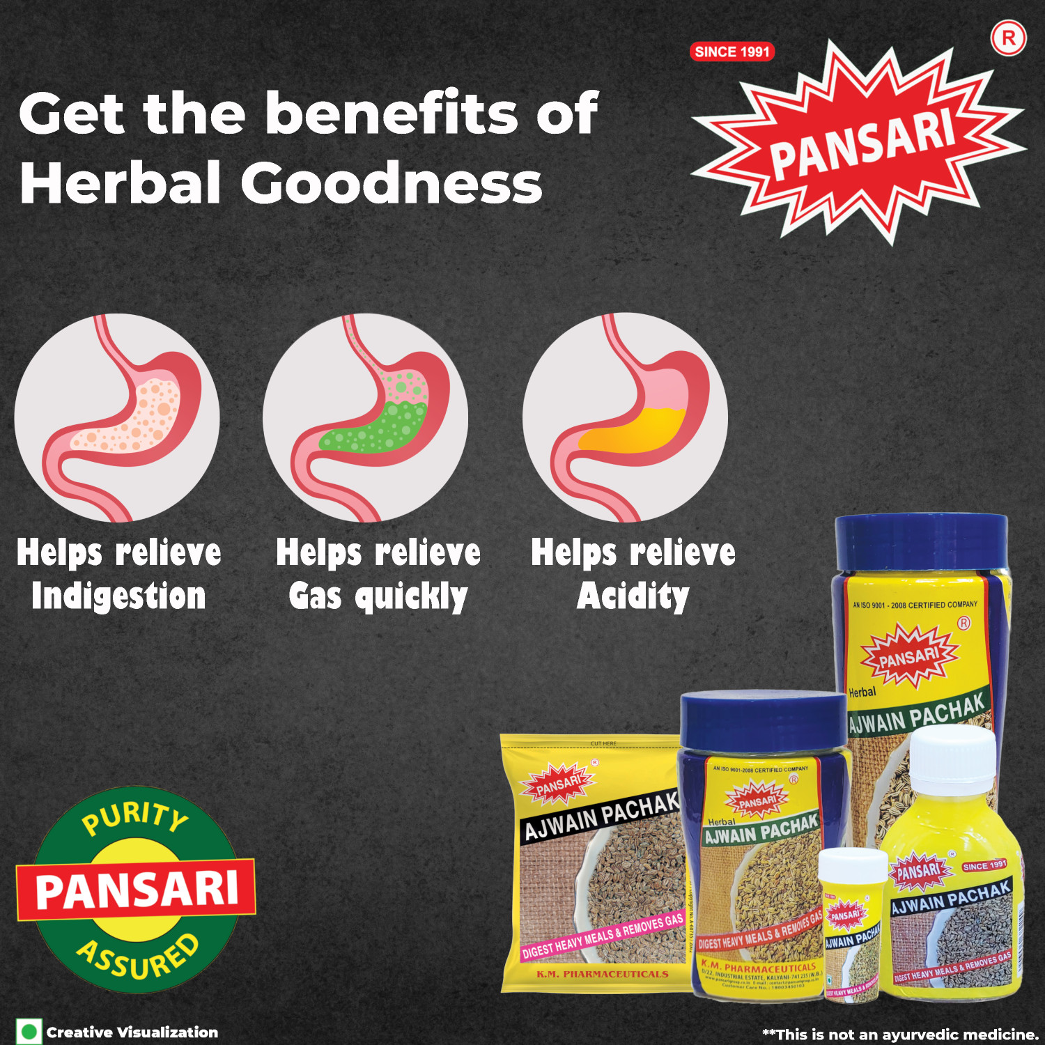 Image of Pansari Ajwain Pachak 200g Tangy and Tasty Mouth Freshener (2 x 1 pieces)
