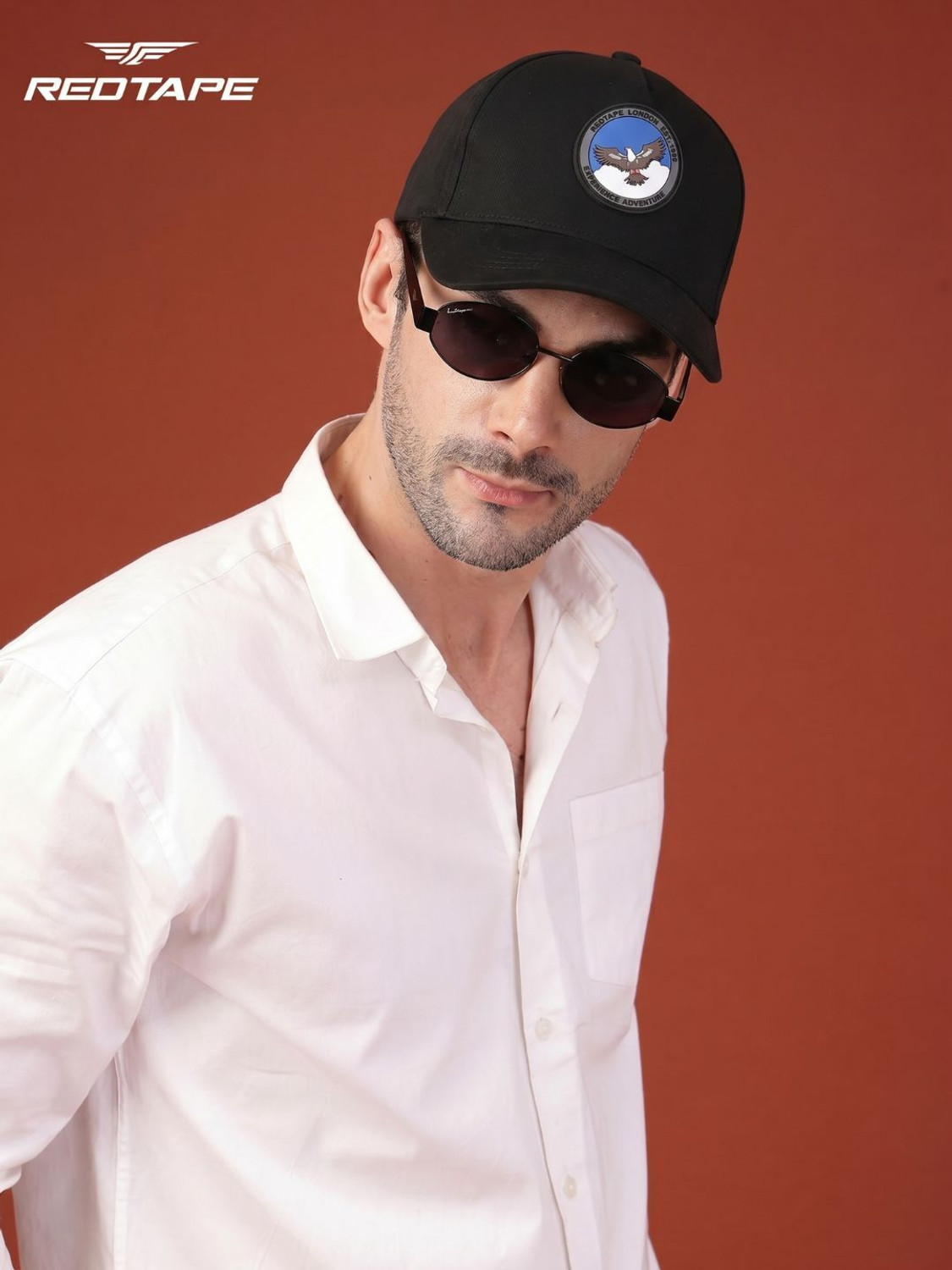 RED TAPE Solid Red Sports Cap - Image 6