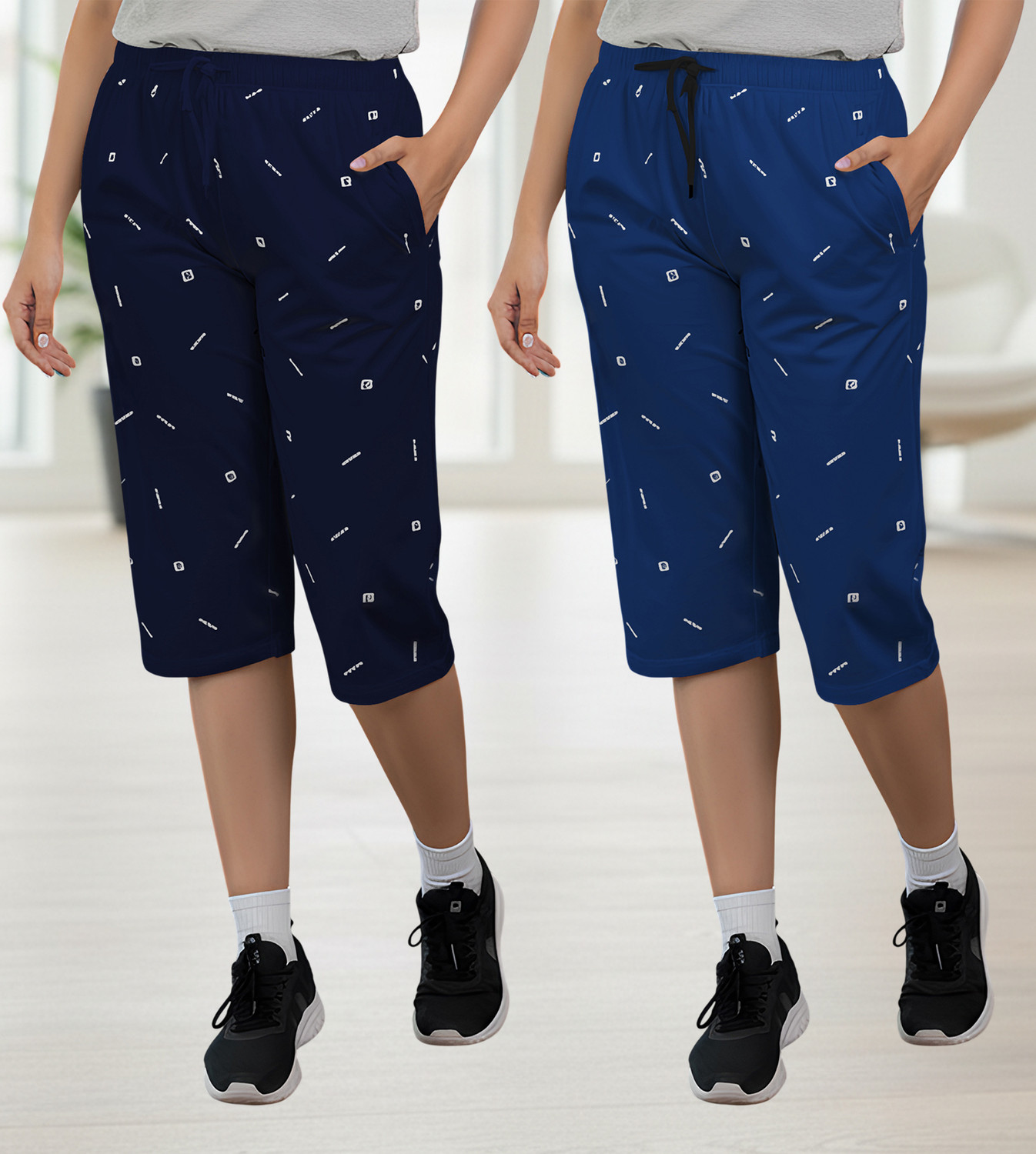 Image of Trendy World Women Multicolor Capri