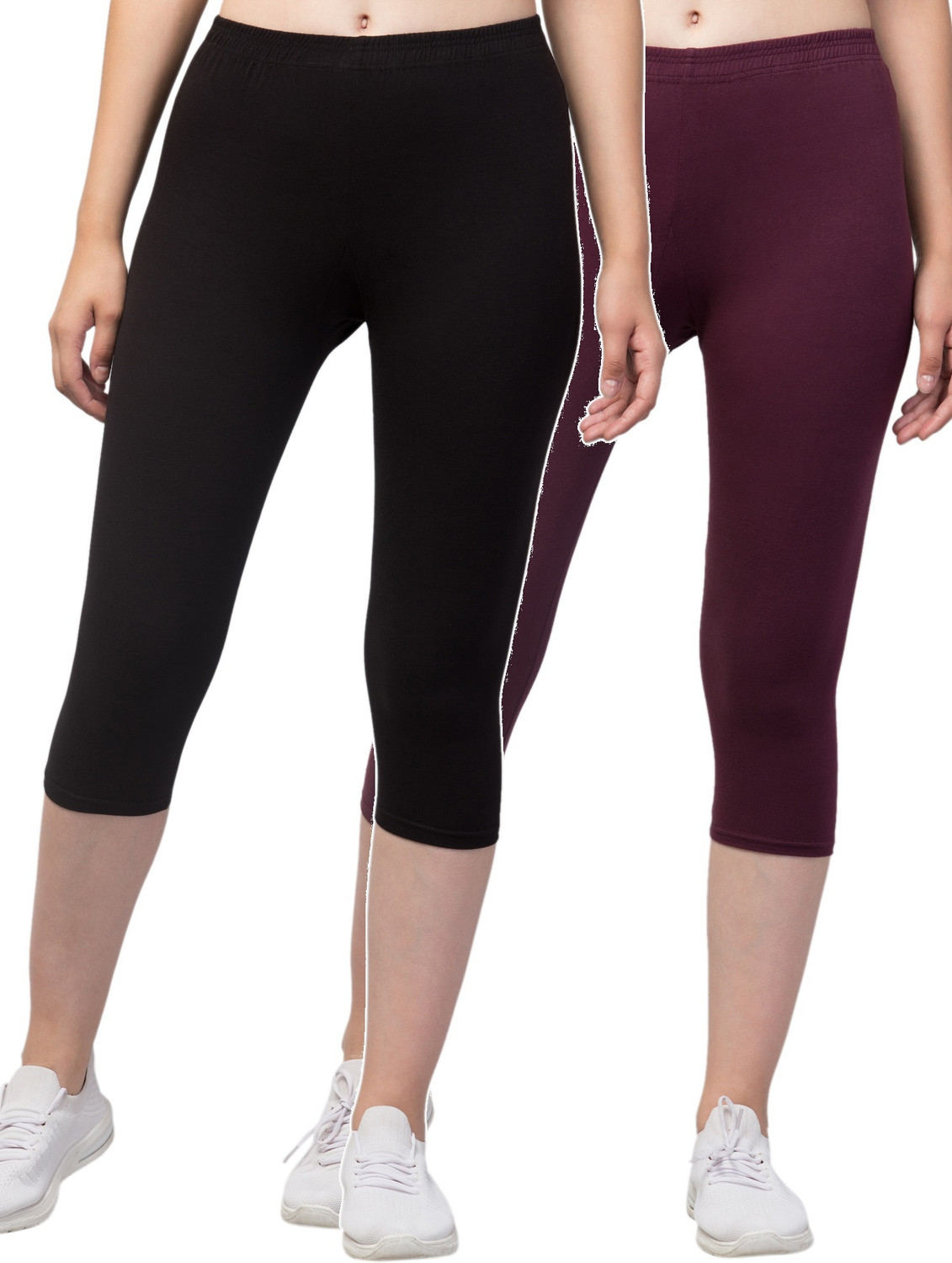 Viver SBT-002 Women Purple, Black Capri - Buy Viver SBT-002 Women Purple, Black Capri Online at Best Prices in India | Flipkart.com