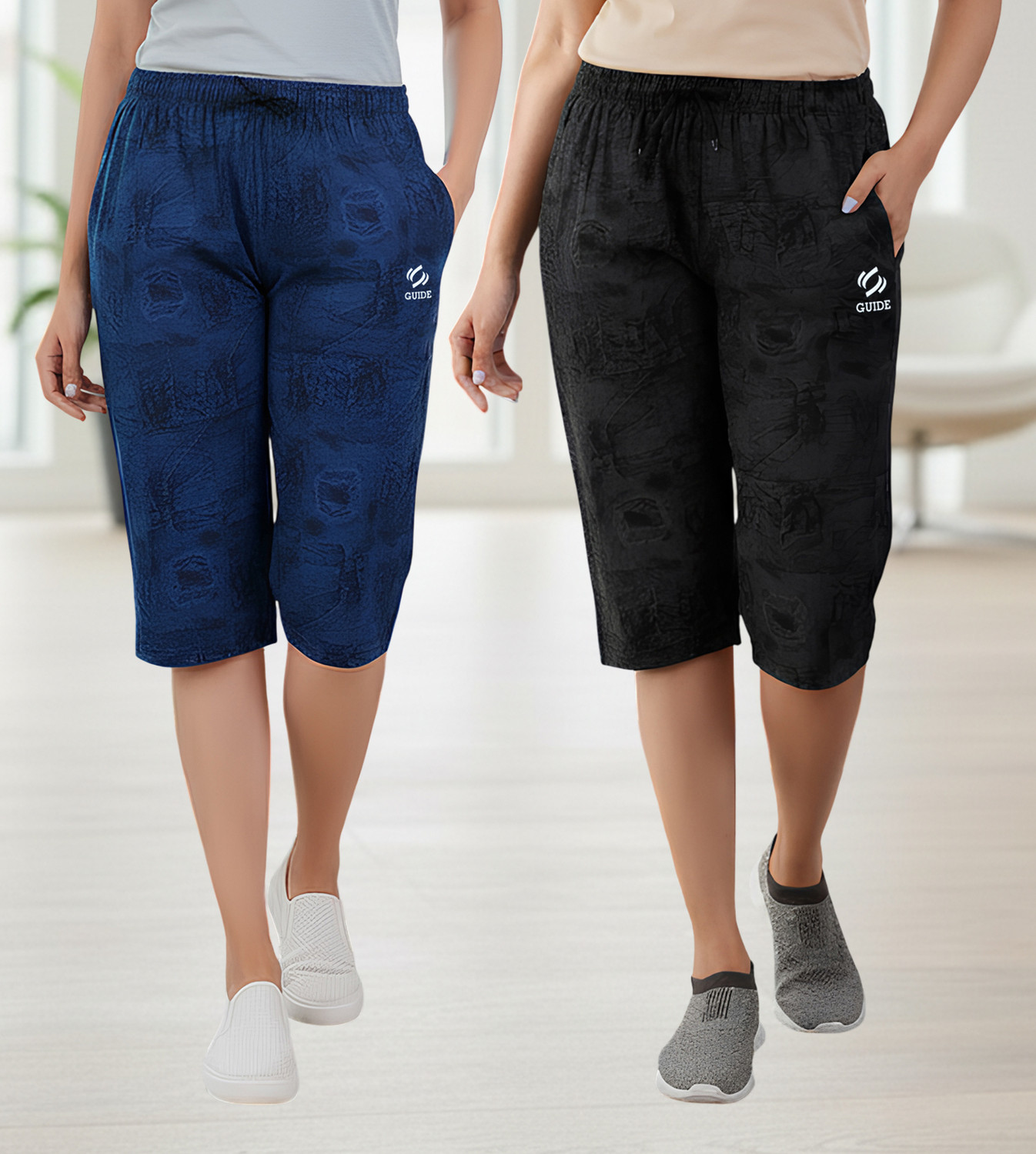 Image of Trendy World Women Multicolor Capri