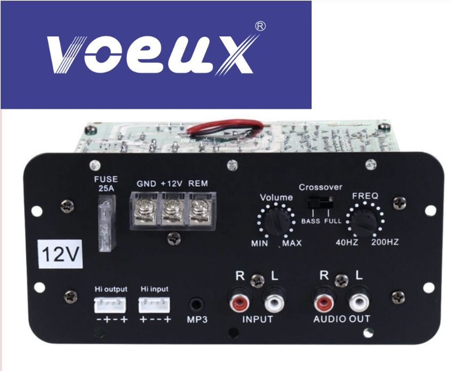 Image of TOYOTONE 12V Mono Channel 120W Car Amplifier For Bass Tube and Subwoofer Kit Mono Class AB Car Amplifier