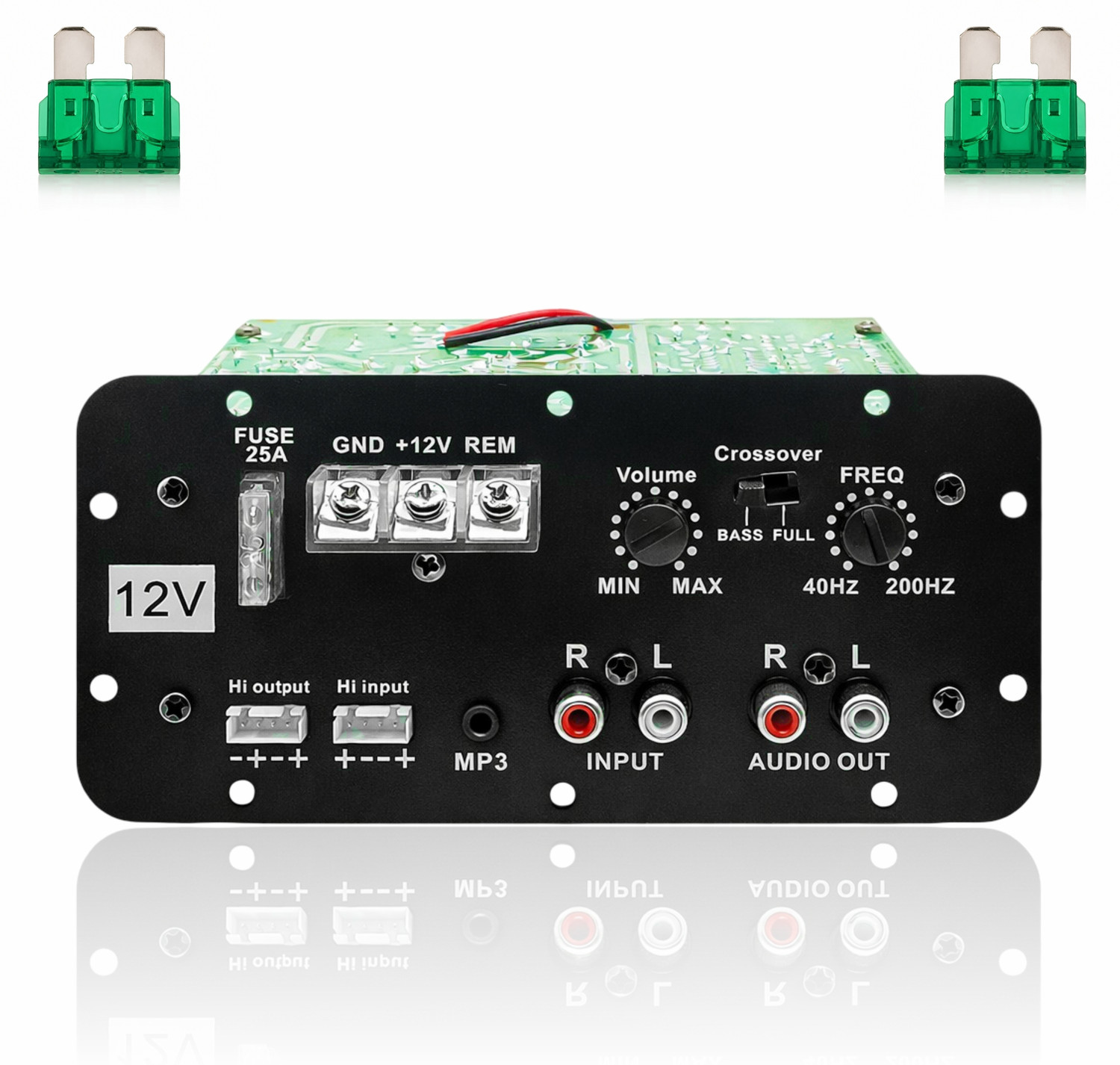 Image of TOYOTONE 12V Mono Channel 120W Car Amplifier For Bass Tube and Subwoofer Kit Mono Class AB Car Amplifier