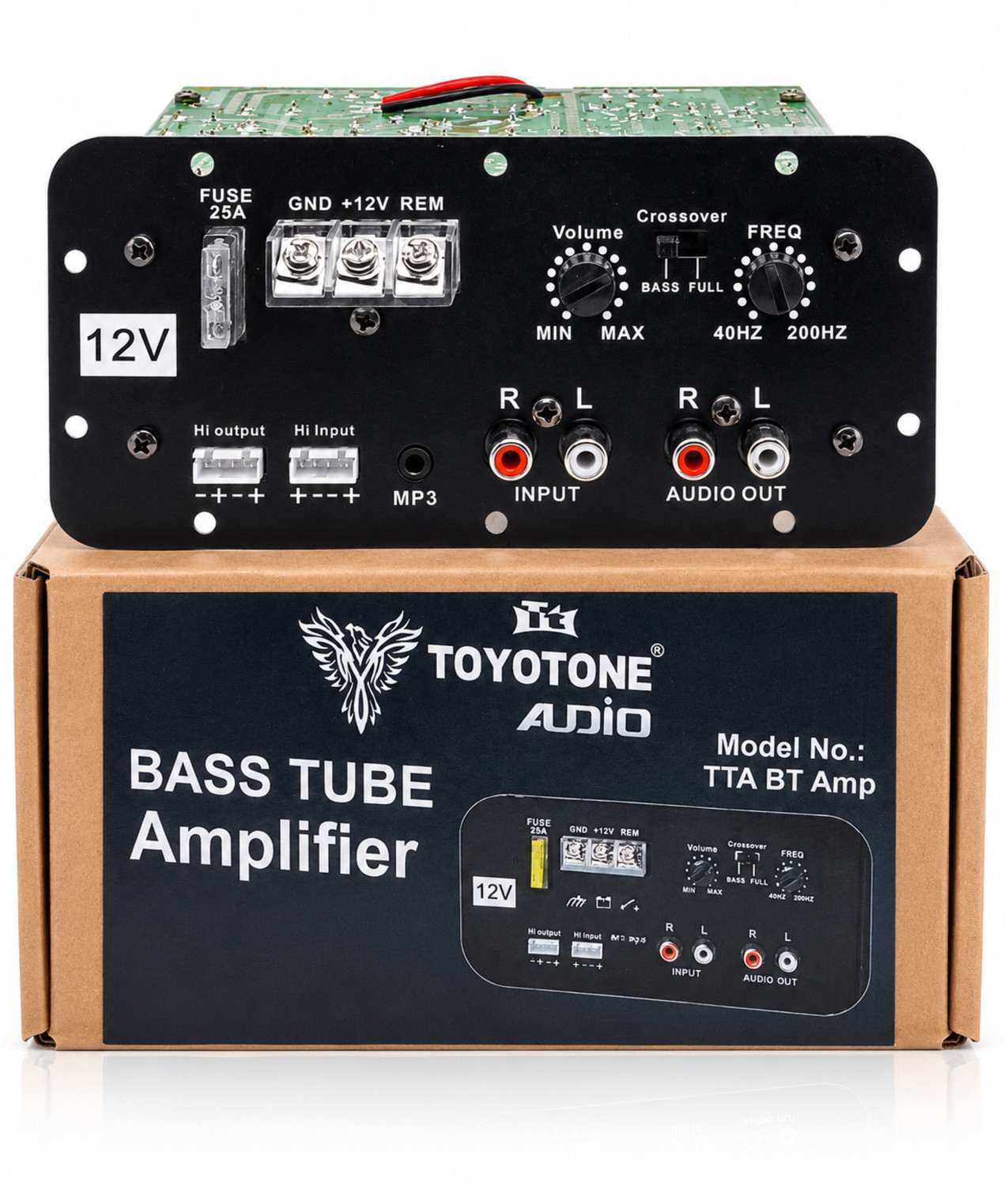 Image of TOYOTONE 12V Mono Channel 120W Car Amplifier For Bass Tube and Subwoofer Kit Mono Class AB Car Amplifier