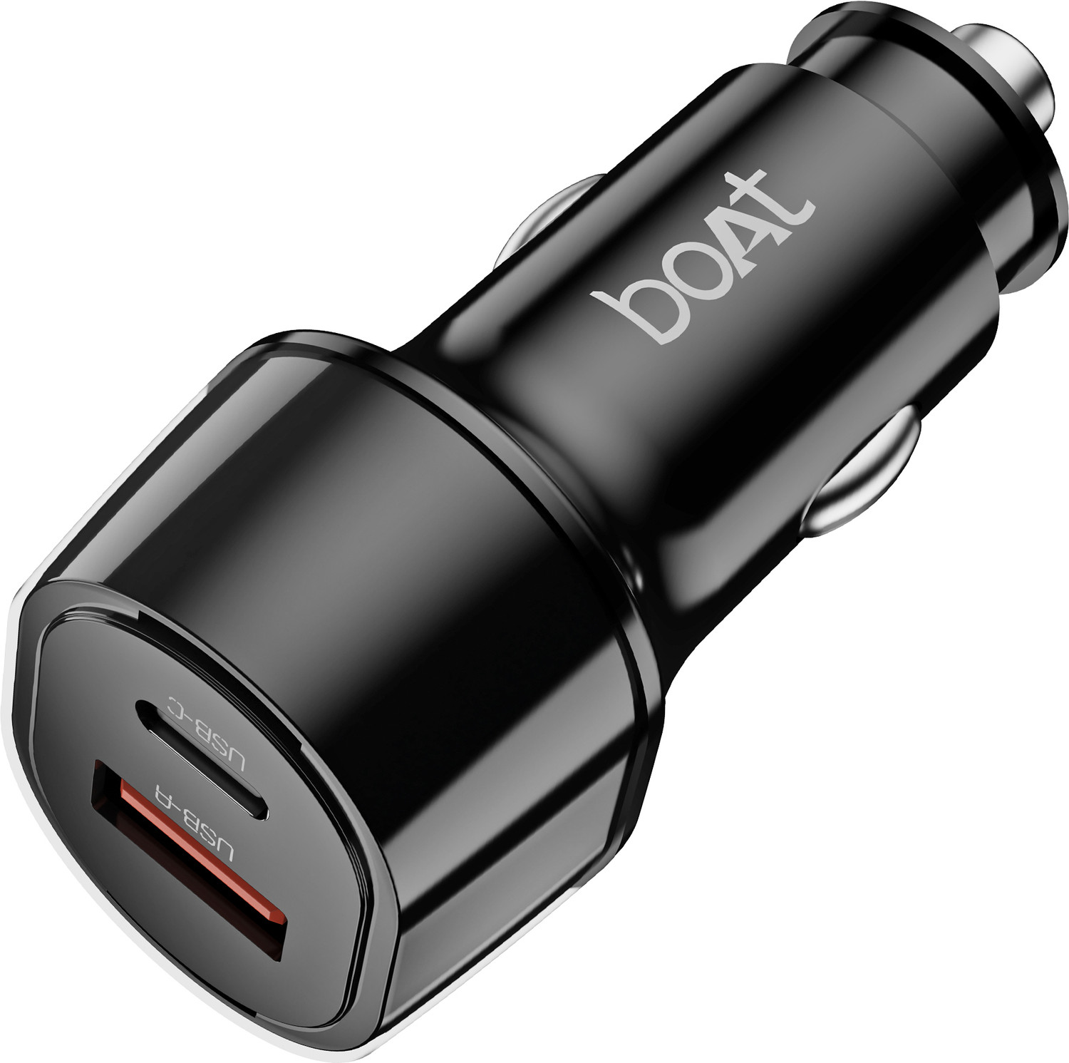 boAt 55W Qualcomm 3.0 Turbo Car Charger (Black) - Image 1