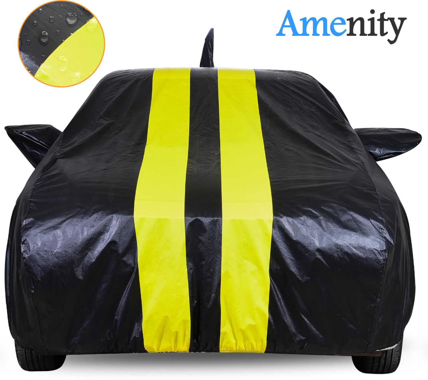 Image of kerwa Citroen C3, C3 Aircross Body Cover (Grey, Black, For 2013, 2014, 2015, 2016, 2017, 2018, 2019, 2020, 2021, 2022, 2023, 2024 Models)