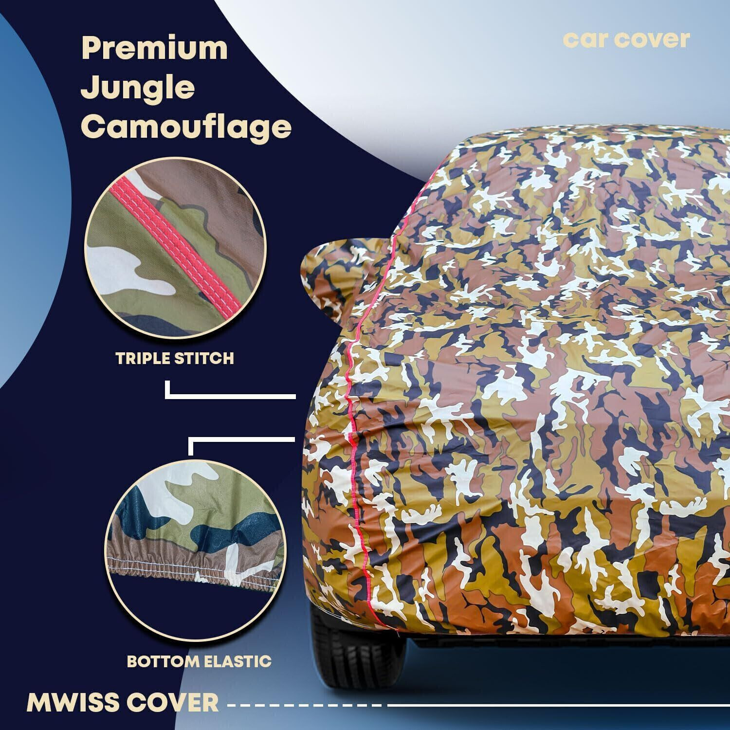 Image of TAXZONE Hyundai Verna, Verna Facelift, Verna Fluidic INHR, Verna CRDi 1.6 E, Verna 1.5 ABS Body Cover (Multicolor, For 2018, 2019, 2020, 2021, 2022, 2023, 2024, 2025 Models)