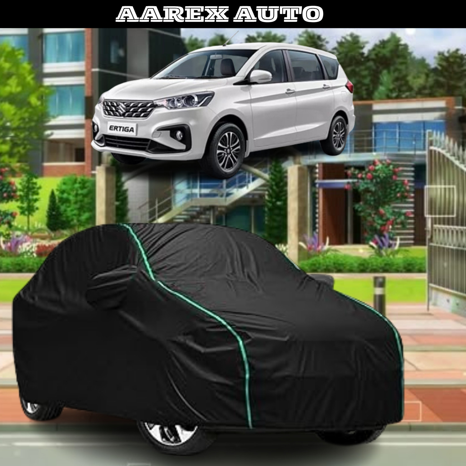 Image of TAXZONE Maruti Suzuki Ertiga, Ertiga LXI, Ertiga VXI, Ertiga VXI Body Cover (Multicolor, For 2015, 2016, 2017, 2018, 2019, 2020, 2021, 2022, 2023, 2024 Models)