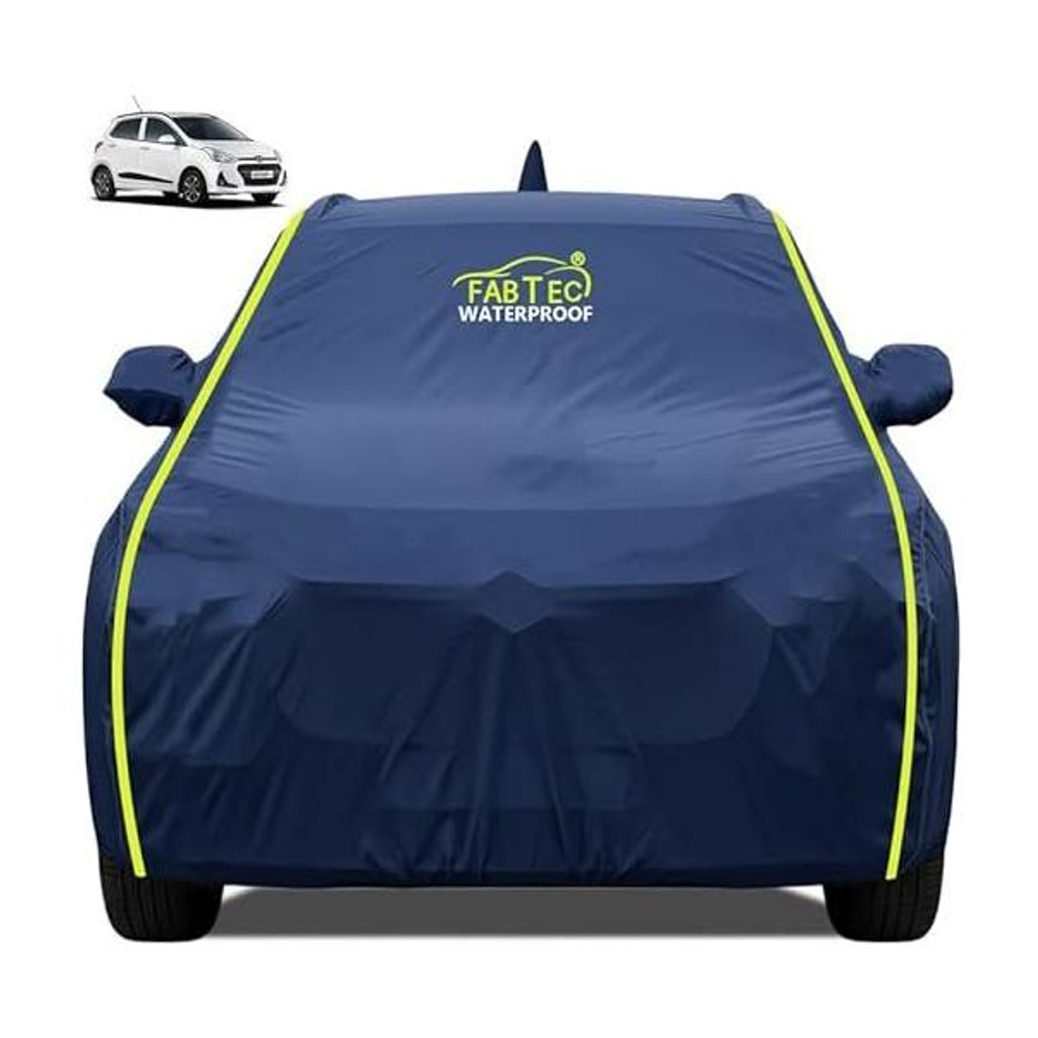 Image of FABTEC Hyundai Grand i10 Body Cover (Silver, Black, For 2026, 2025, 2024, 2023, 2022, 2021, 2020, 2019, 2018 Models)