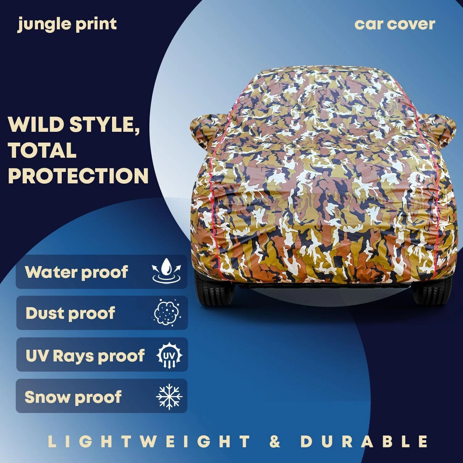Image of TAXZONE Hyundai Verna, Verna Facelift, Verna Fluidic INHR, Verna CRDi 1.6 E, Verna 1.5 ABS Body Cover (Multicolor, For 2018, 2019, 2020, 2021, 2022, 2023, 2024, 2025 Models)