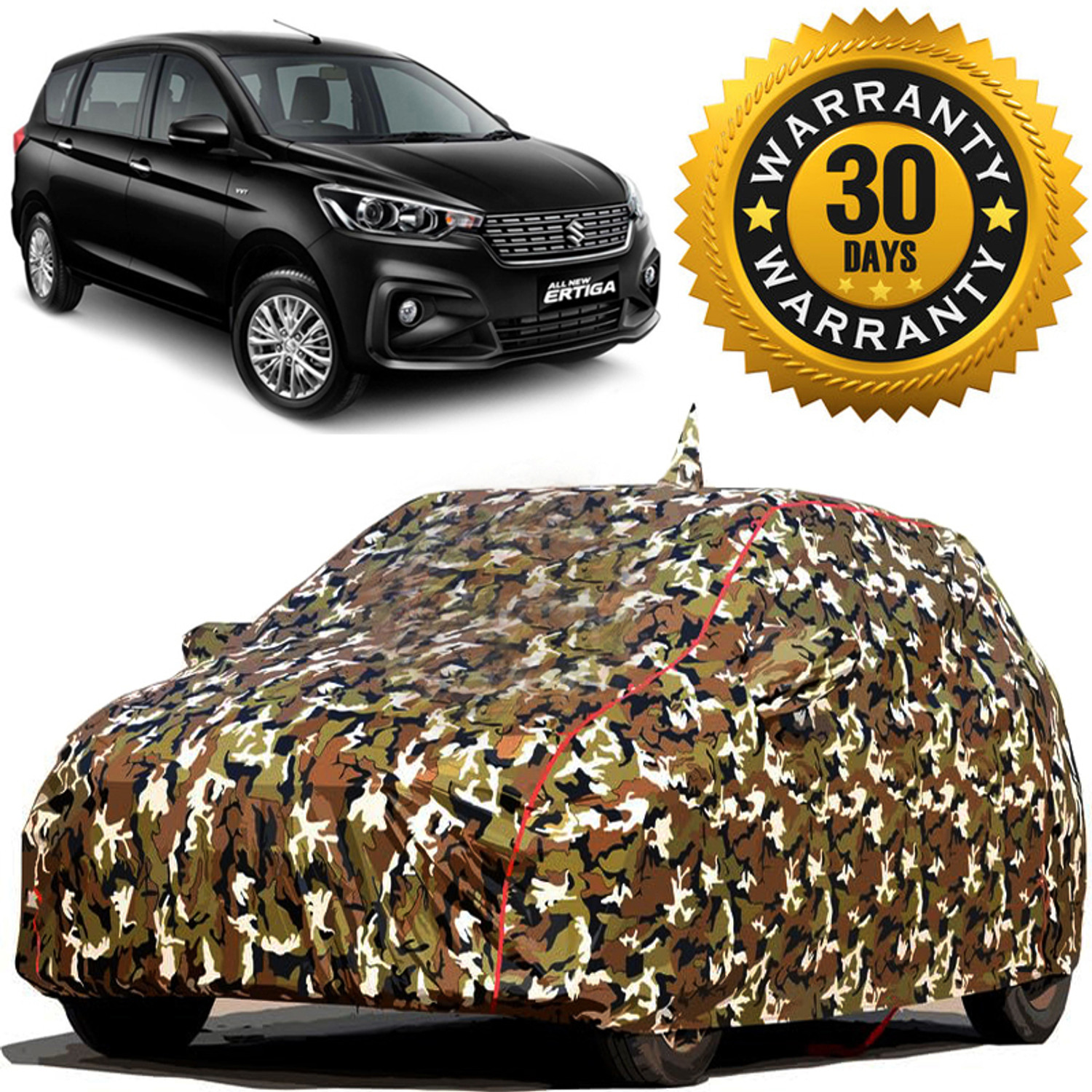 Image of TAXZONE Maruti Suzuki Ertiga, Ertiga LXI, Ertiga VXI, Ertiga VXI Body Cover (Multicolor, For 2015, 2016, 2017, 2018, 2019, 2020, 2021, 2022, 2023, 2024 Models)