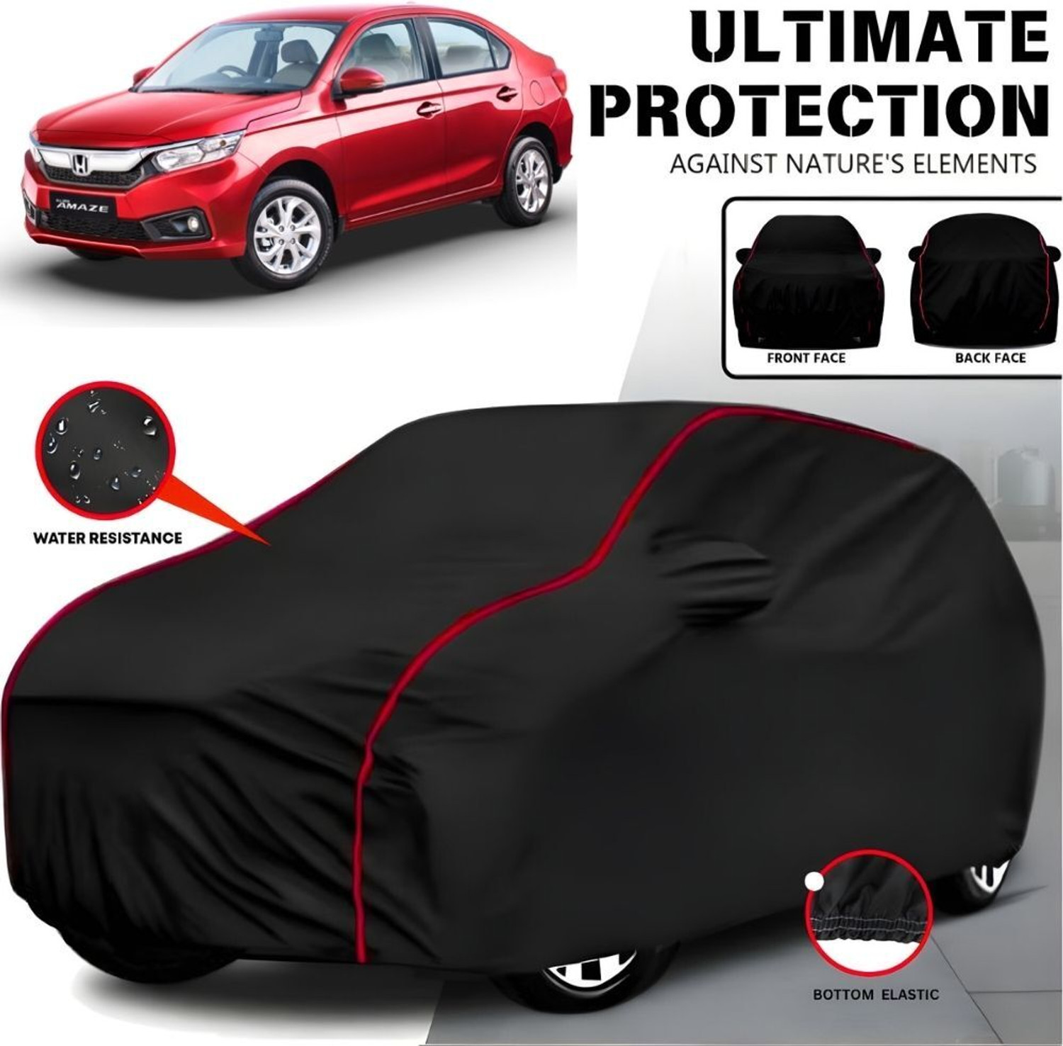 Image of DRINAY Honda Amaze Body Cover (Blue)