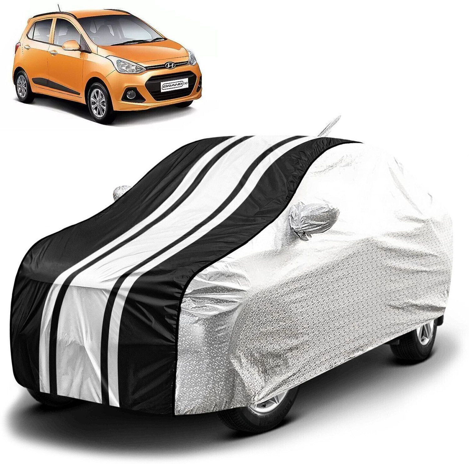 Image of TAXZONE Hyundai Verna, Verna Facelift, Verna Fluidic INHR, Verna CRDi 1.6 E, Verna 1.5 ABS Body Cover (Multicolor, For 2018, 2019, 2020, 2021, 2022, 2023, 2024, 2025 Models)